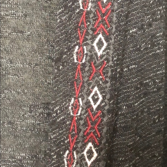 Gray open front hooded cardigan - Picture 2 of 3